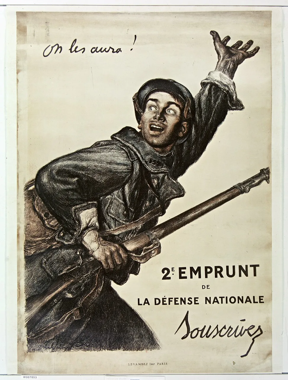 « On les aura ! » — affiche d’Abel Faivre pour le 2e Emprunt de la Défense nationale, 1916